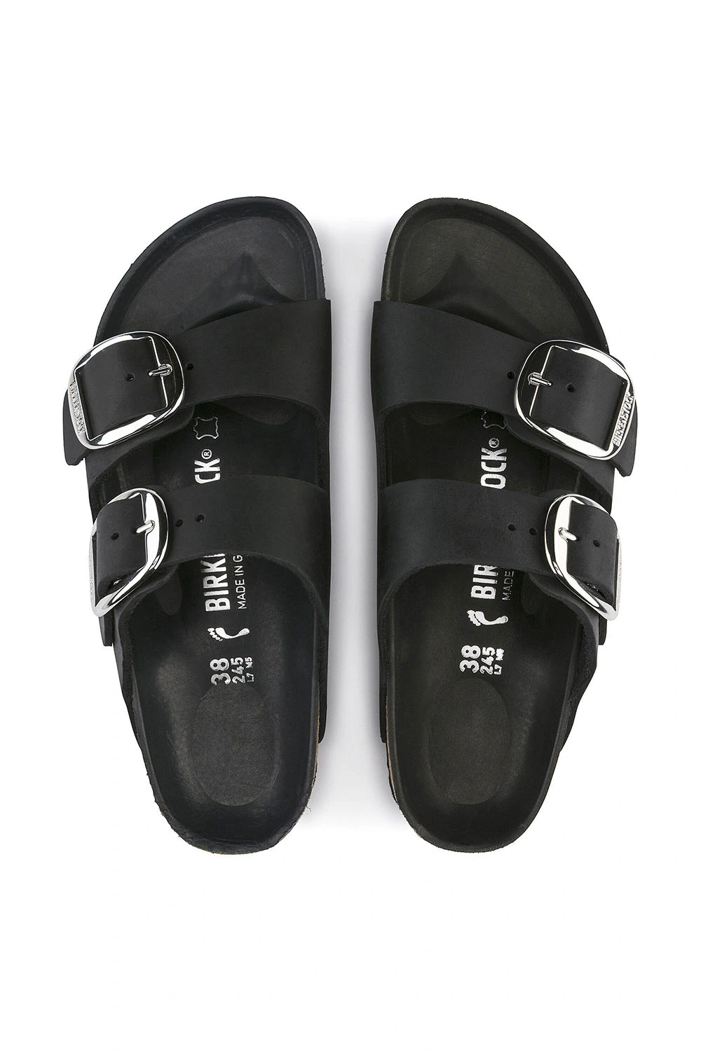 Boutique77 - כפכפים Arizona Big Buckle – BK-1011075 – black – 2