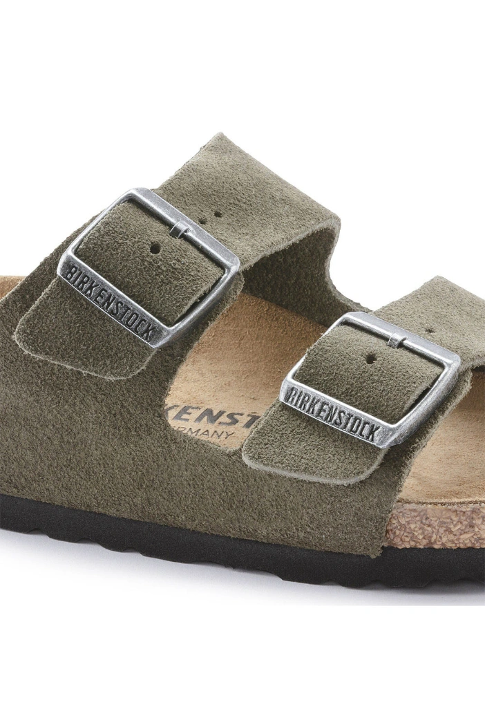 Boutique77 - כפכפים Arizona Suede Leather – BK-1025070 – thyme – 5