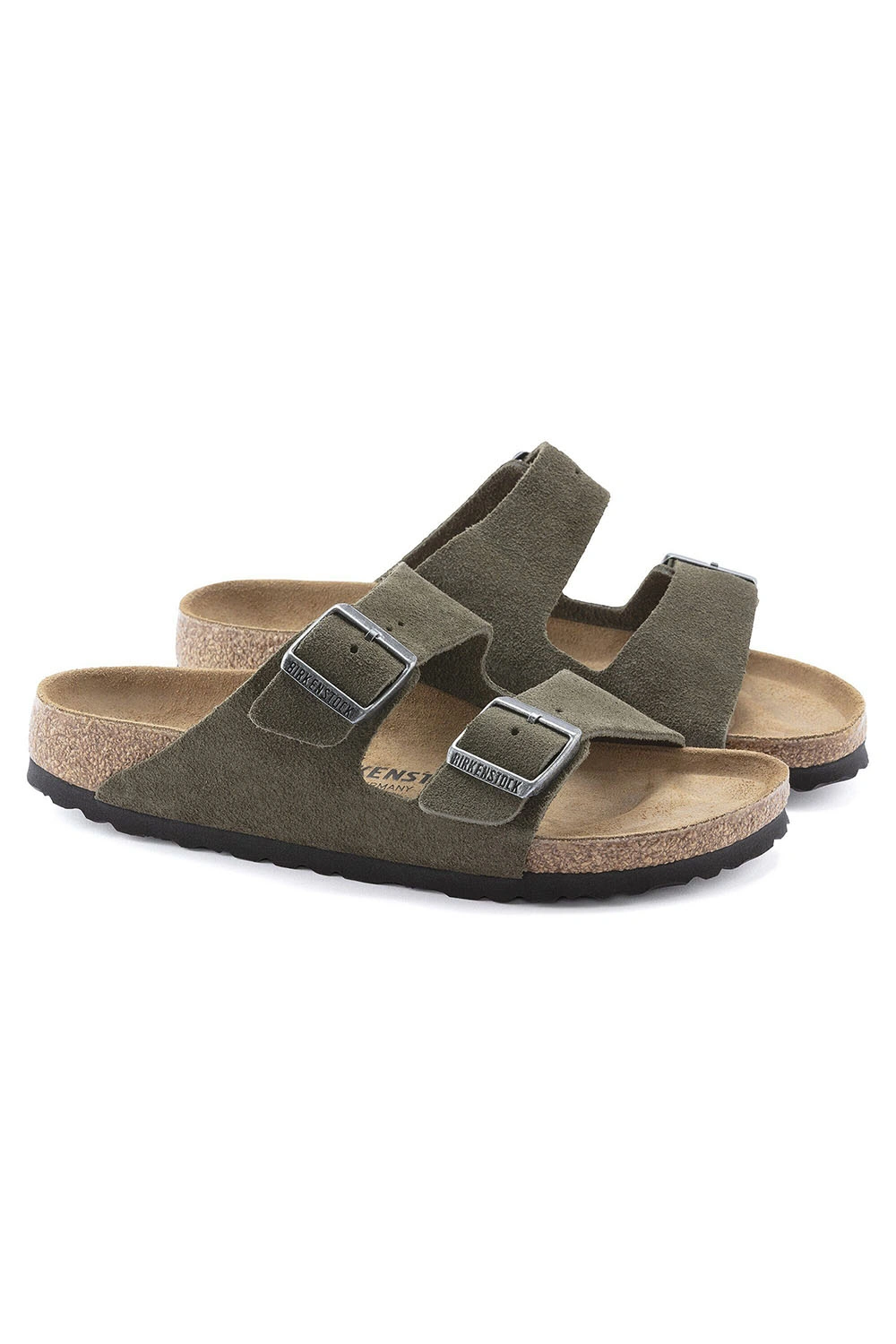 Boutique77 - כפכפים Arizona Suede Leather – BK-1025070 – thyme – 3