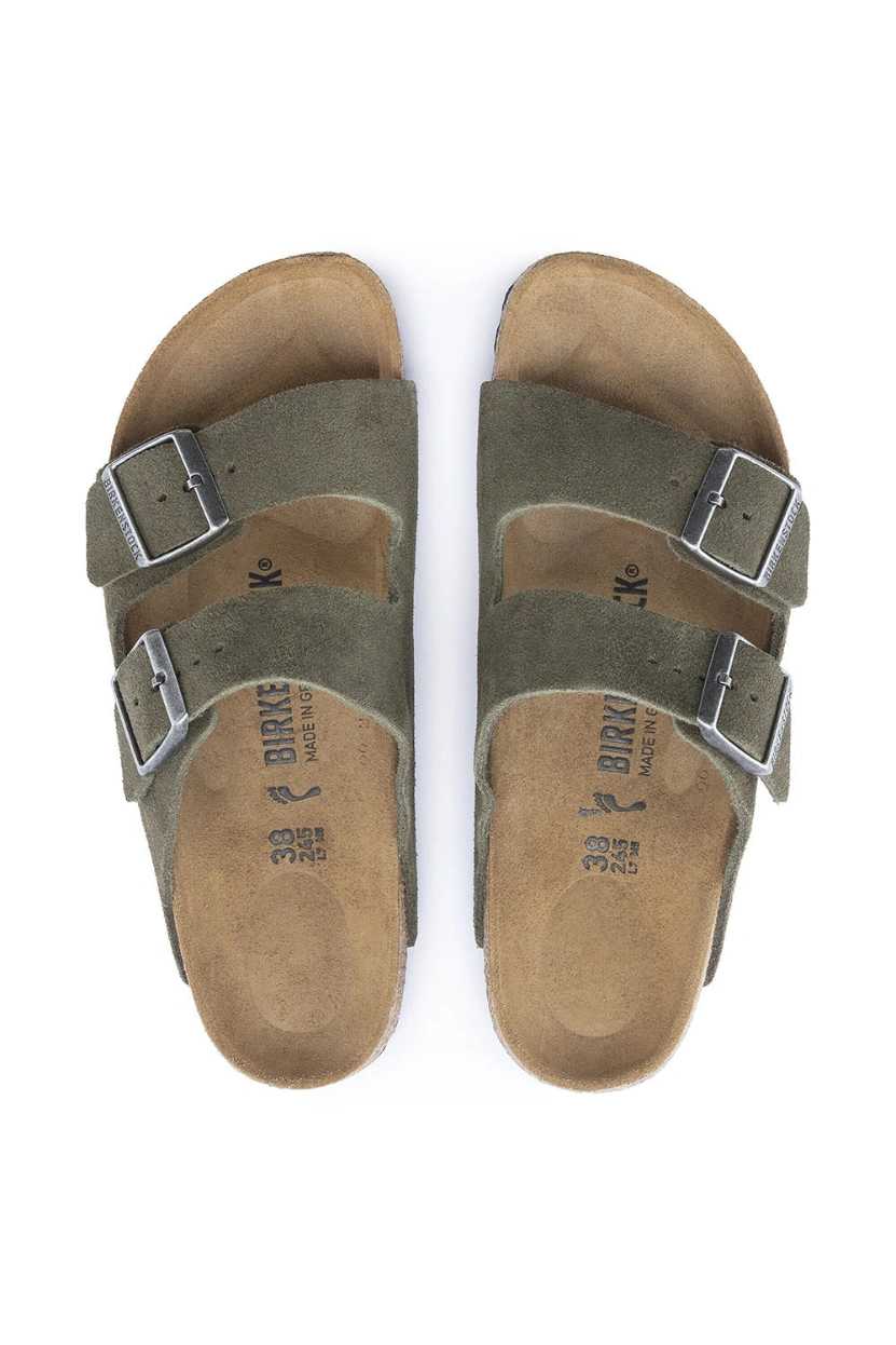 Boutique77 - כפכפים Arizona Suede Leather – BK-1025070 – thyme – 2