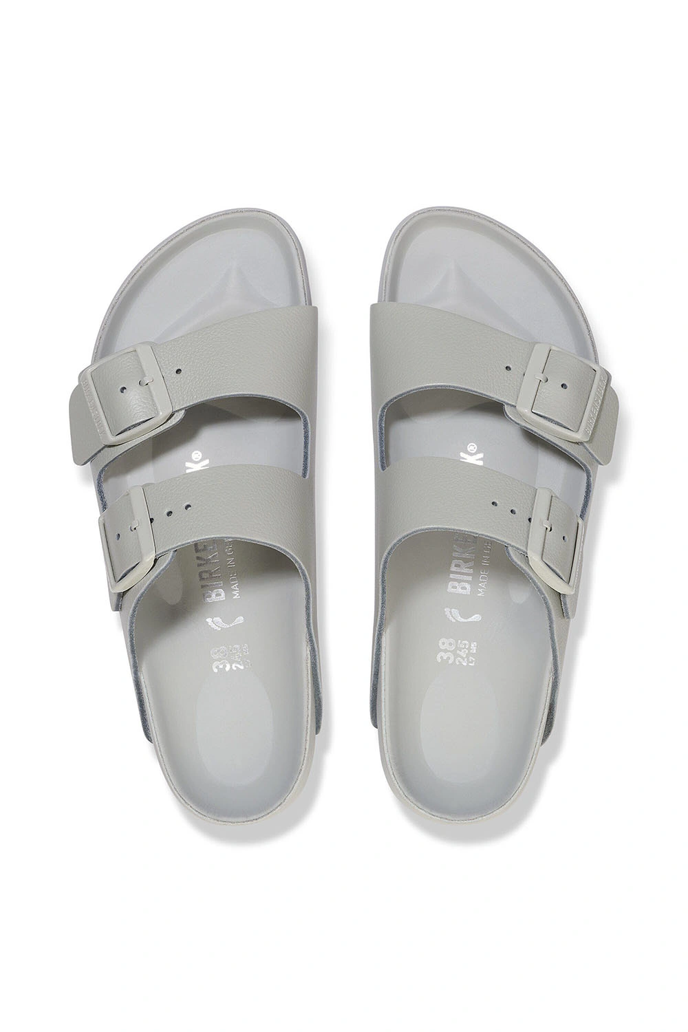 Boutique77 - כפכפים Arizona Suede Leather – BK-1026787 – mineral-gray – 2