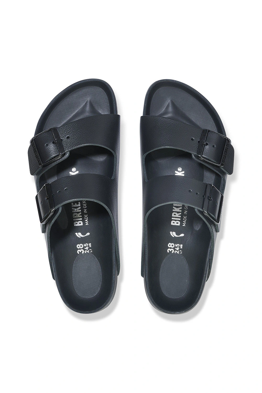 Boutique77 - כפכפים Arizona Suede Leather – BK-1026824 – black – 2