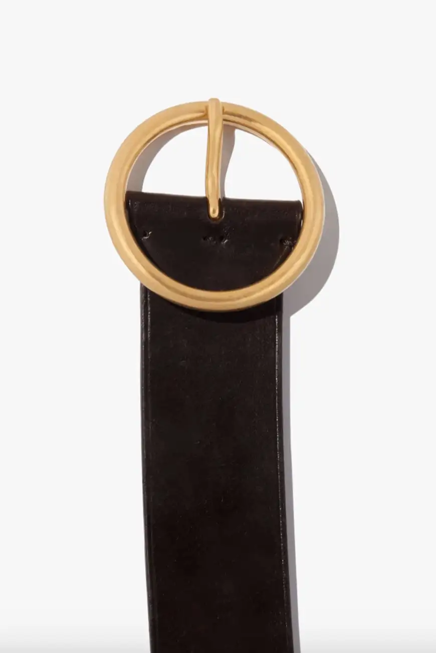 12815l38 Dark Brown W Antique Brass Buckle 3