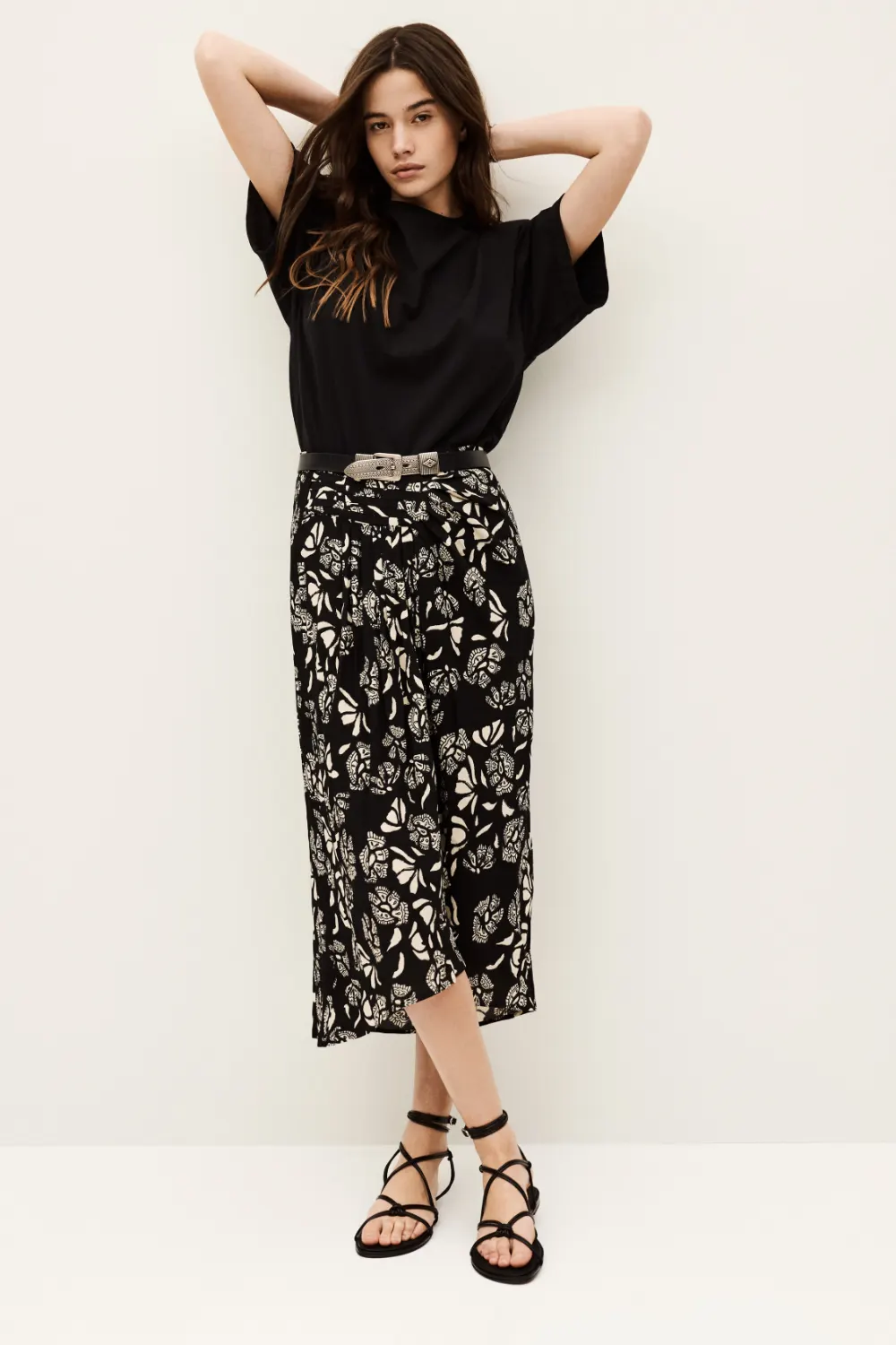 Boutique77 - חצאית Annie – 1E25ANNI_NOIR – noir – 3