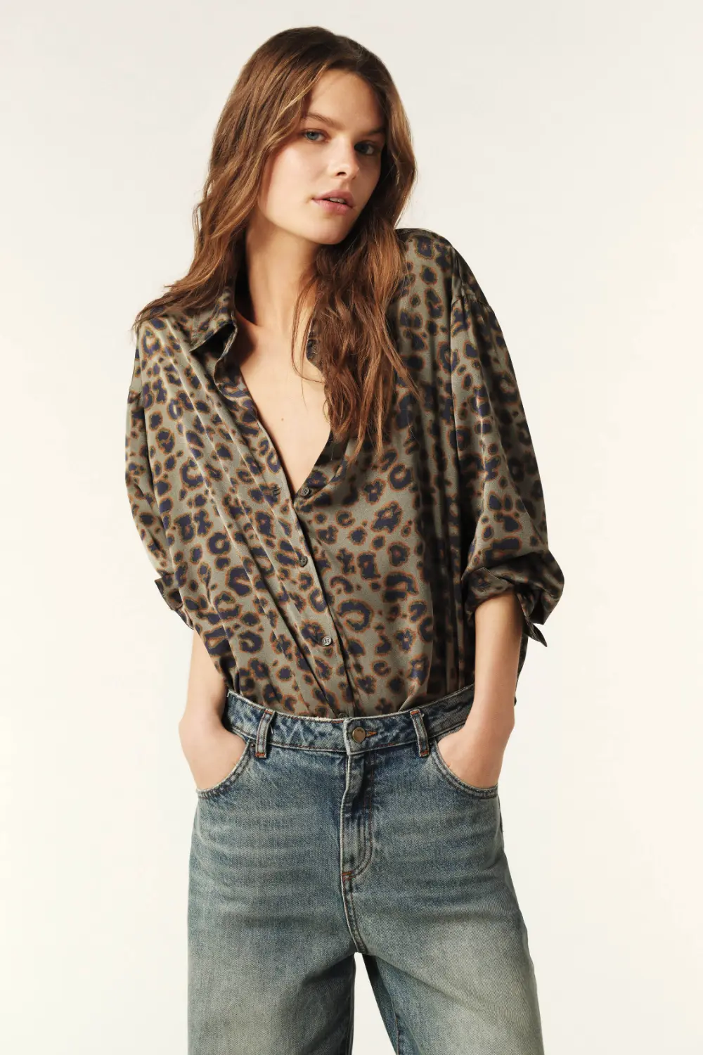 Boutique77 - חולצה Billie – 1E25BILL_KAKI – kaki – 1