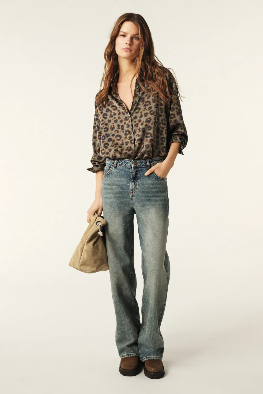 Boutique77 - חולצה Billie – 1E25BILL_KAKI – kaki – 2