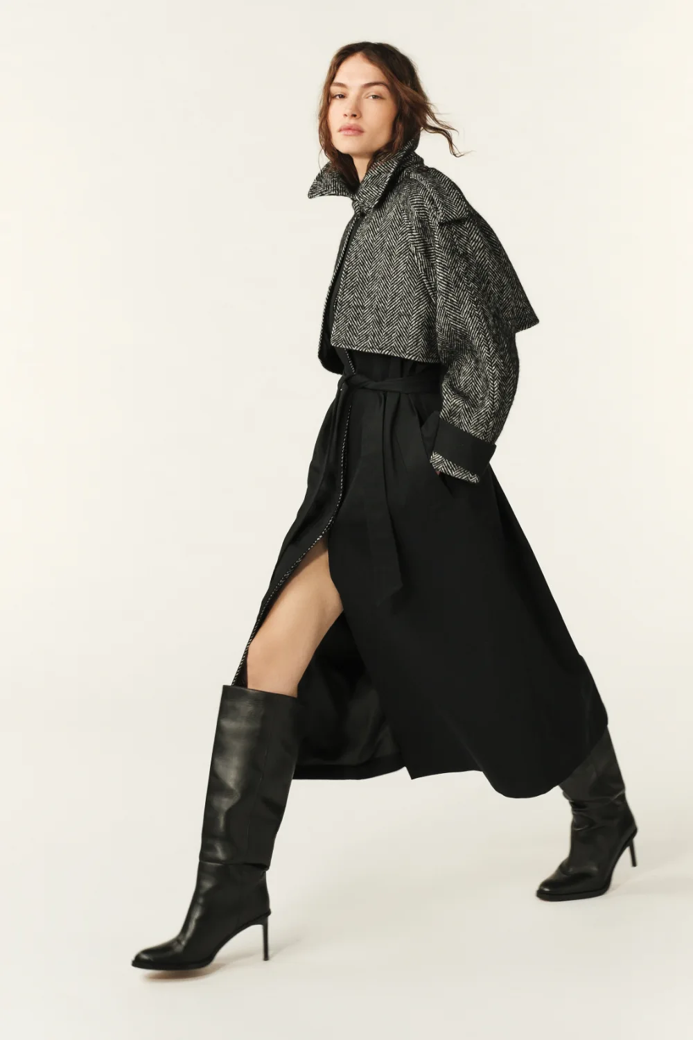 Boutique77 - מעיל Dinara – 1E25DINA_NOIR – noir – 1