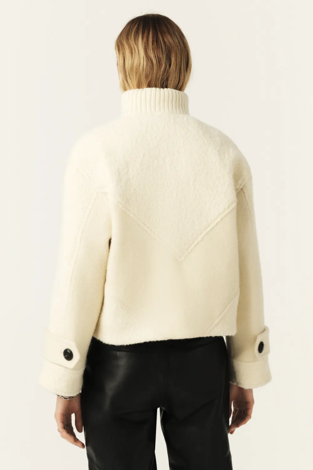 Boutique77 - מעיל Dora – 1E25DORA_ECRU – ecru – 4