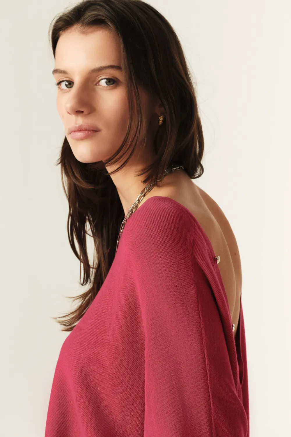 Boutique77 - סוודר Elsy – 1E25ELSY_ROSE – rose – 3