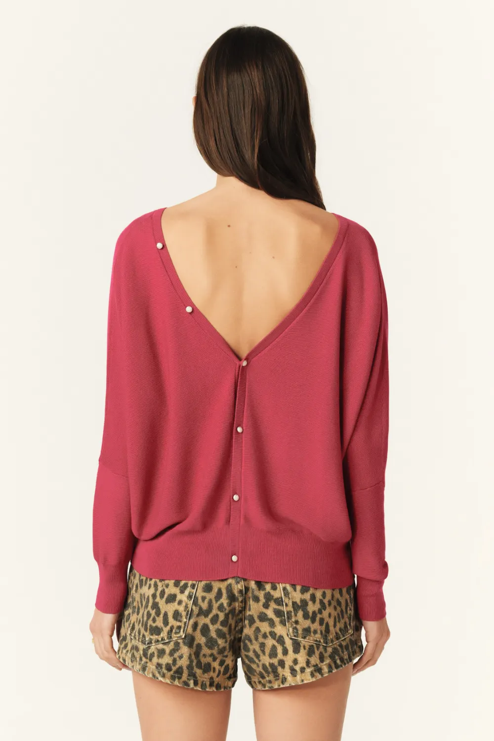 Boutique77 - סוודר Elsy – 1E25ELSY_ROSE – rose – 4