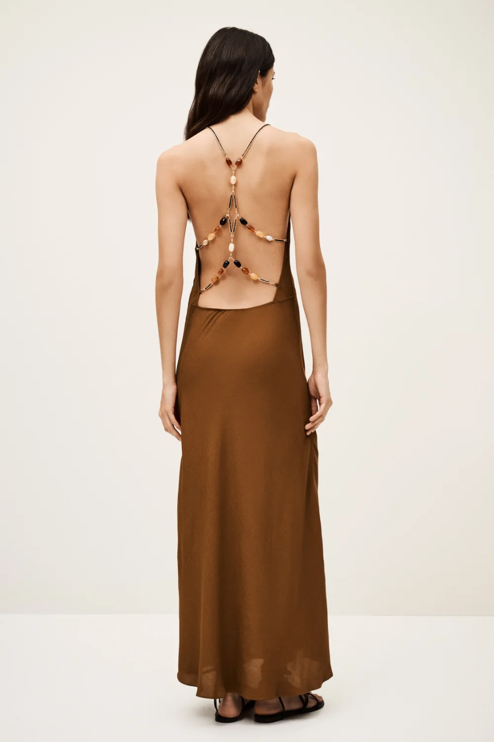 Boutique77 - שמלה Hany – 1E25HANY_MARRON – marron – 3