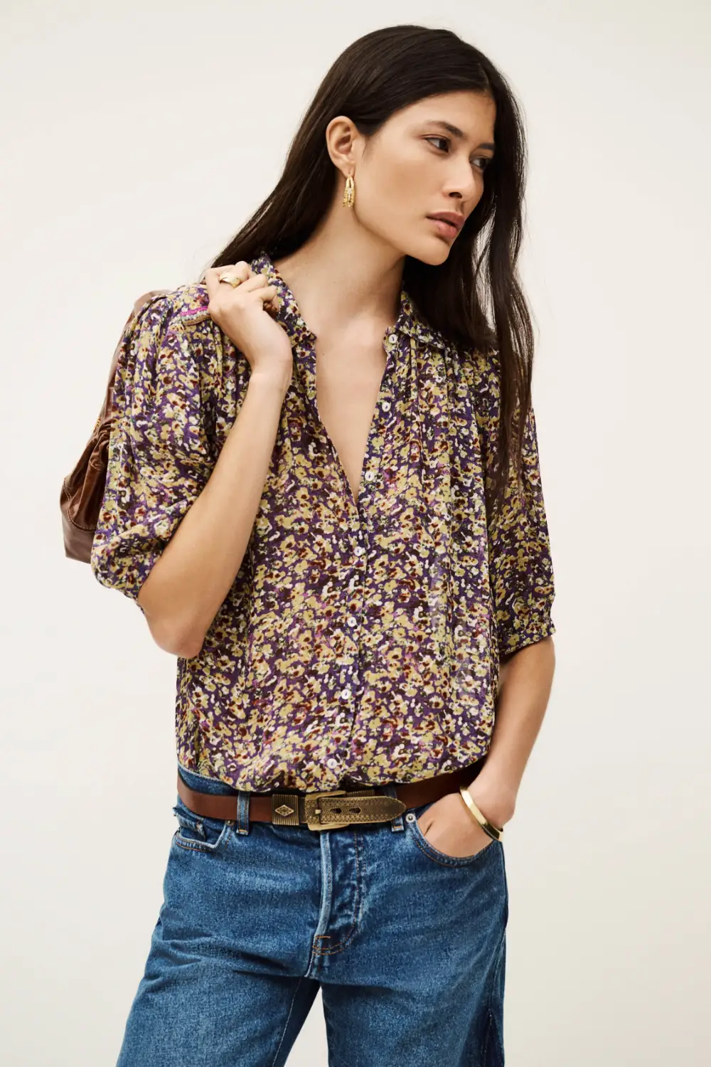 Boutique77 - חולצה Lark – 1E25LARK_VIOLET – violet – 1