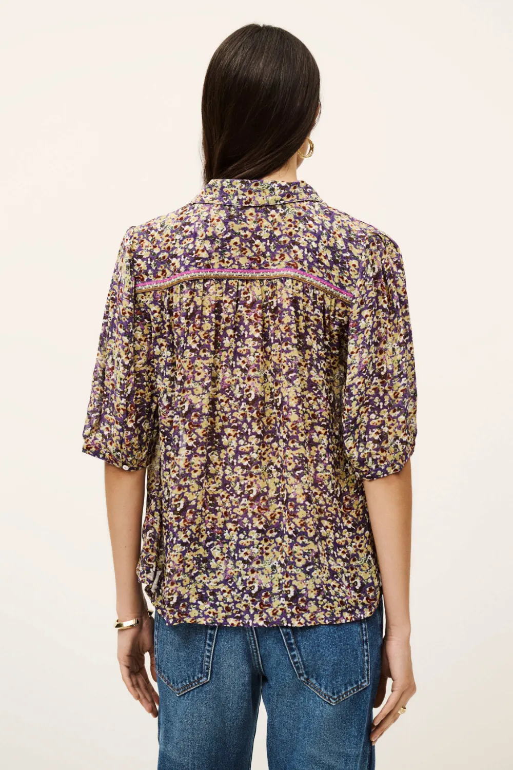 Boutique77 - חולצה Lark – 1E25LARK_VIOLET – violet – 4