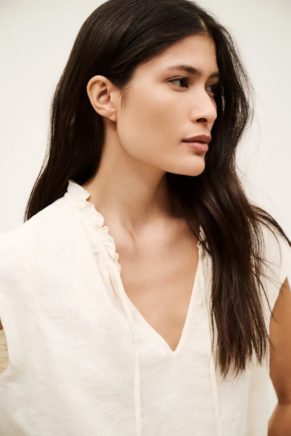 Boutique77 - חולצת טי Very – 1E25VERY_ECRU – ecru – 1