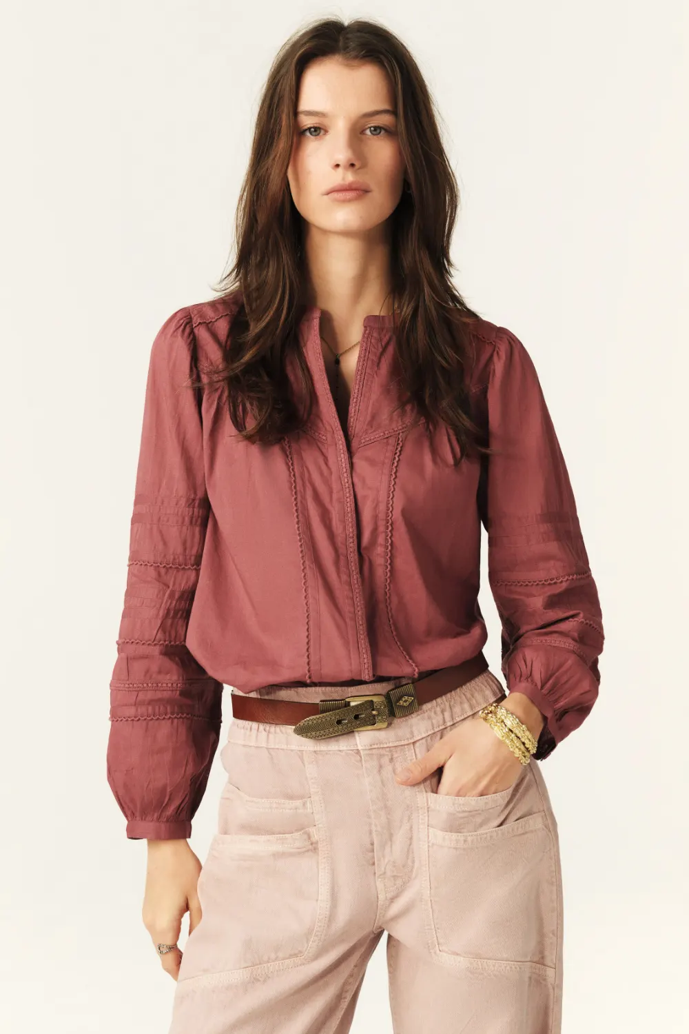 Boutique77 - חולצה Yilla – 1E25YILL_BOISDEROSE – boisderose – 2