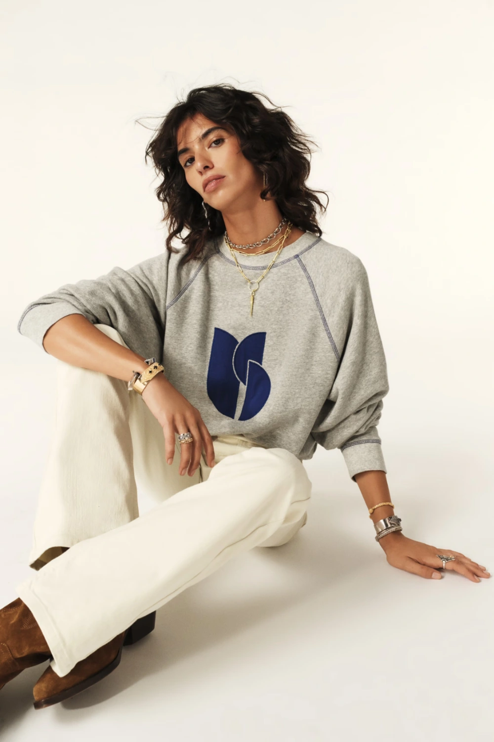 Boutique77 - סווטשירט Bart – 1H24BART_GRISCHINE – 4