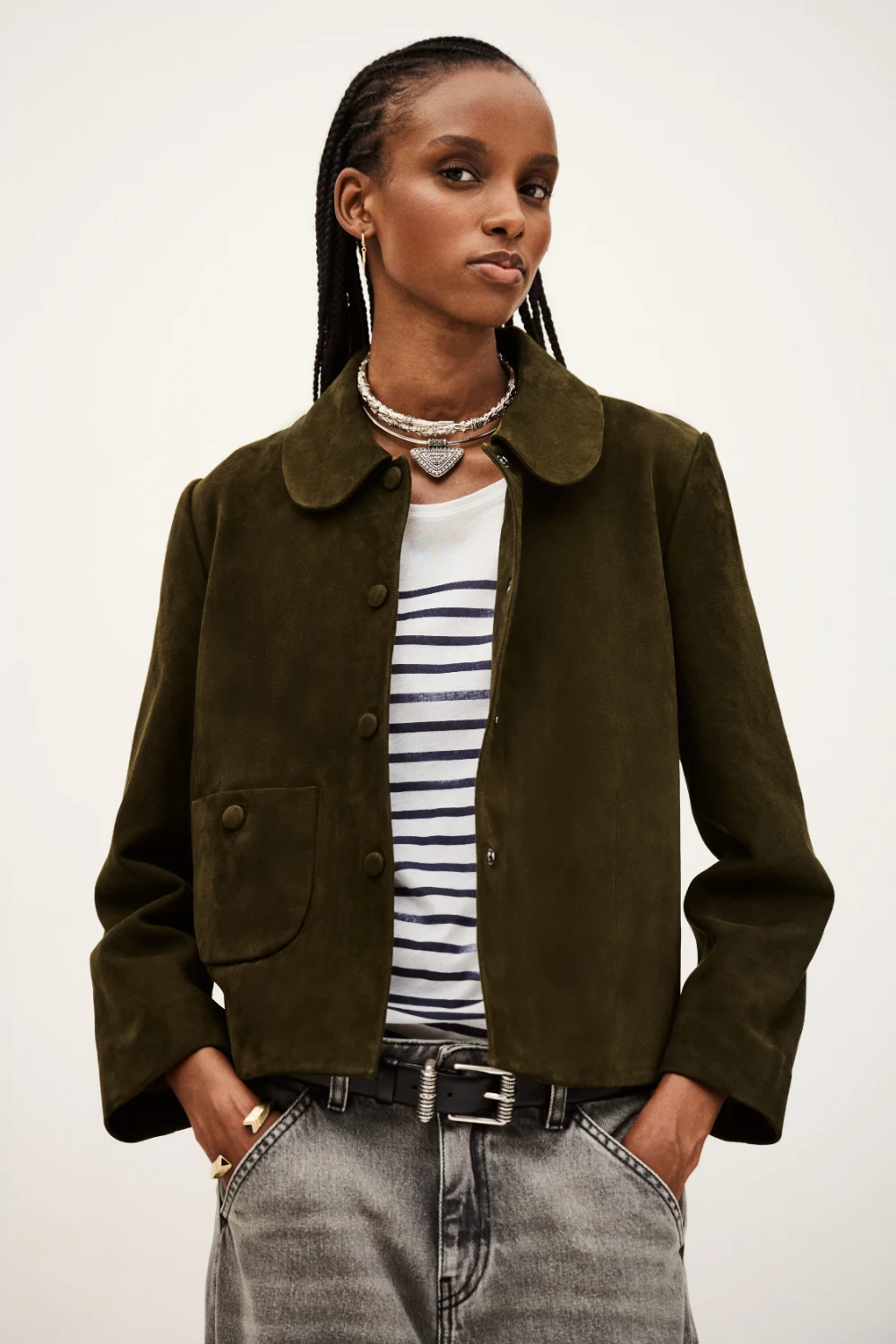 Boutique77 - בלייזר Milas – 1H24MILA_KAKI – 1