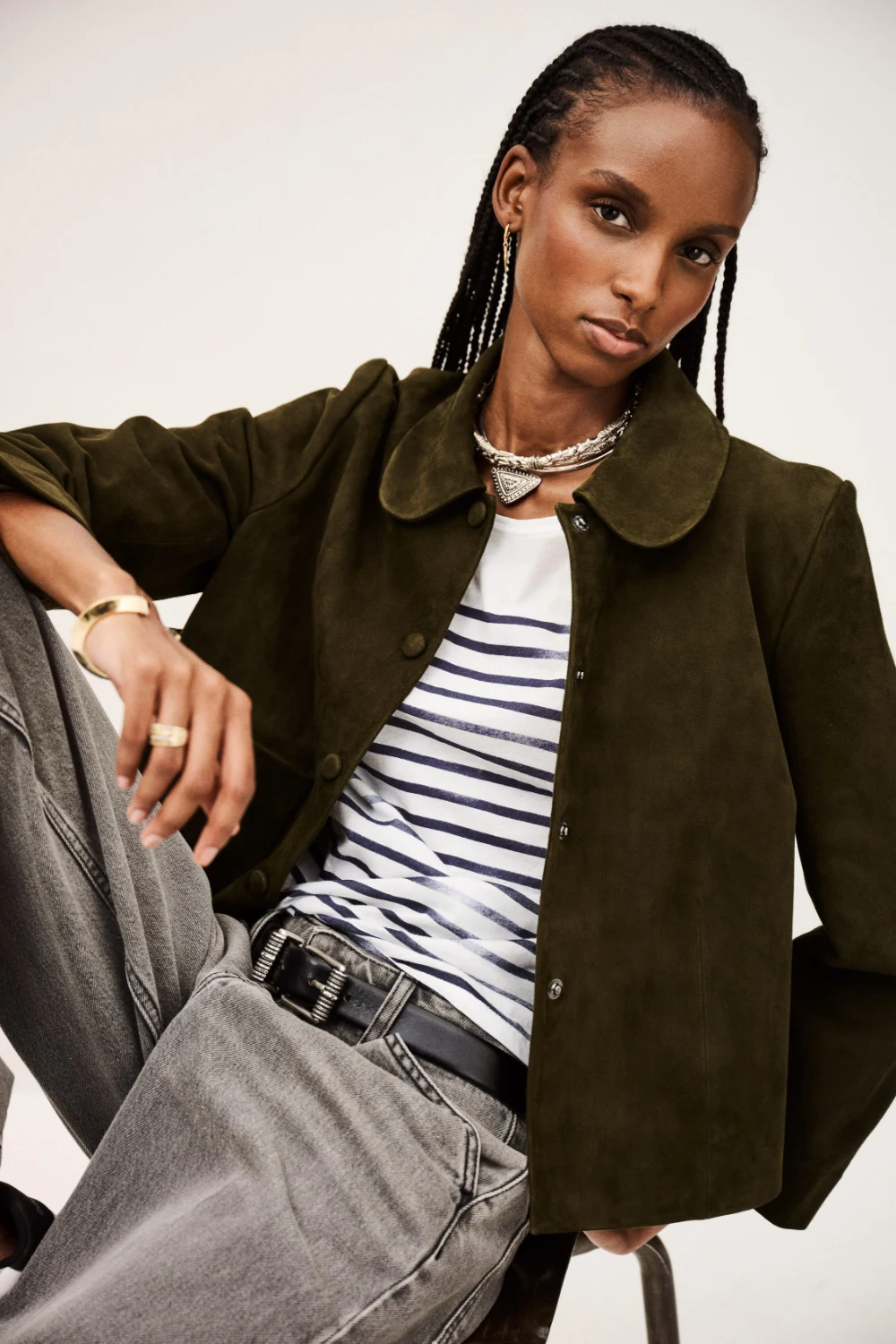 Boutique77 - בלייזר Milas – 1H24MILA_KAKI – 3