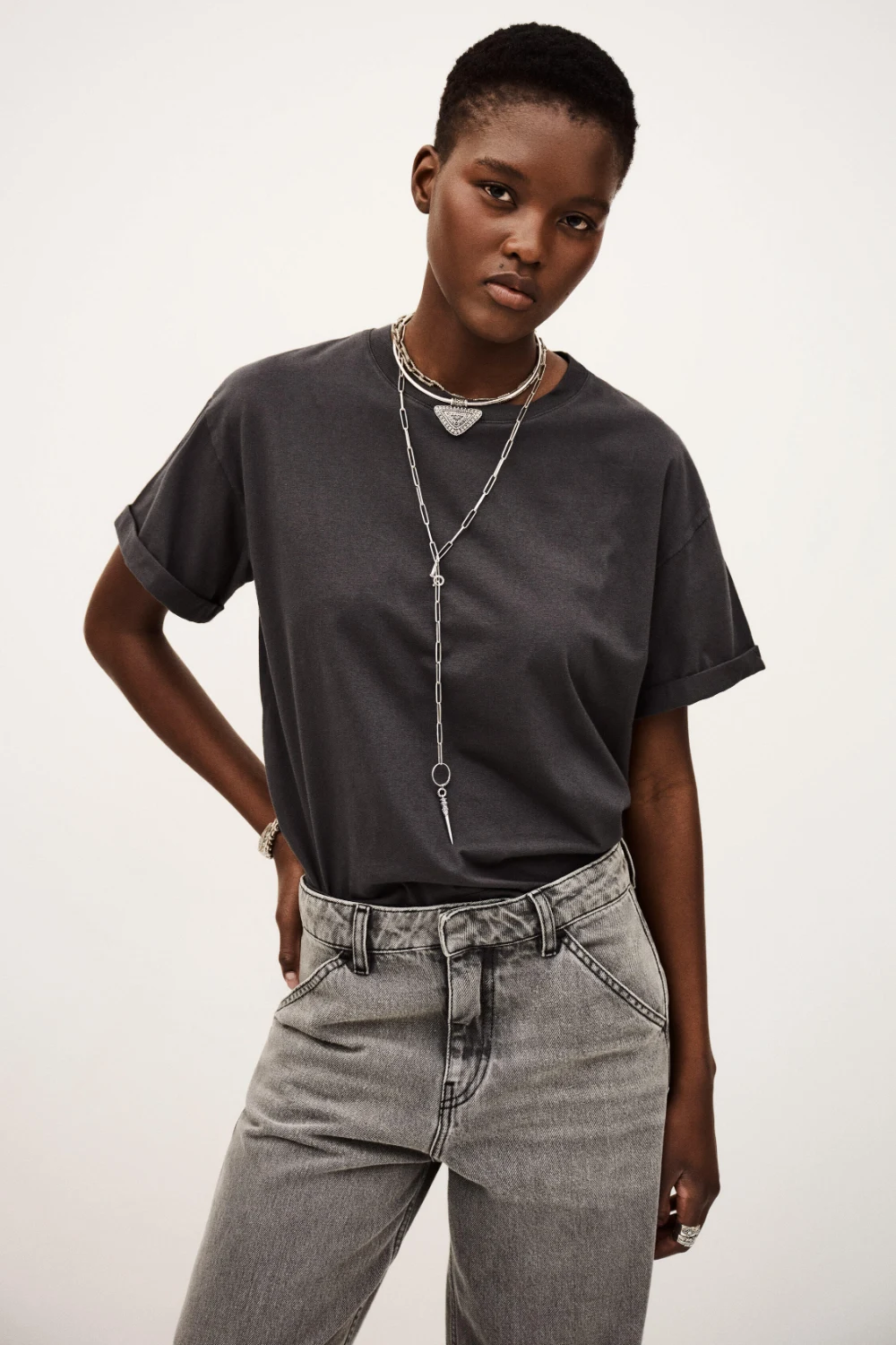 Boutique77 - חולצה Rosie – 1H24ROSI_CARBONE – 1