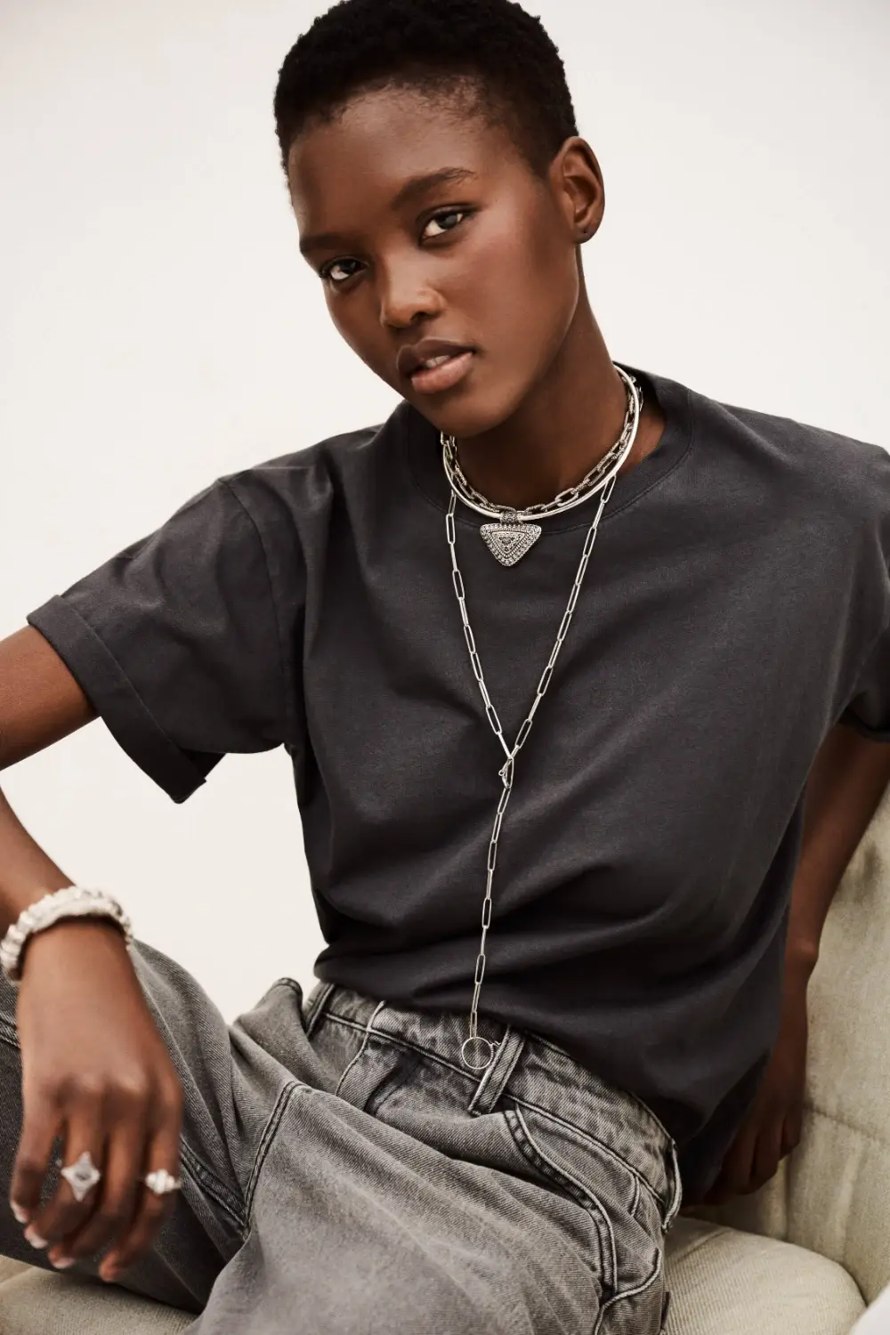 Boutique77 - חולצה Rosie – 1H24ROSI_CARBONE – 1