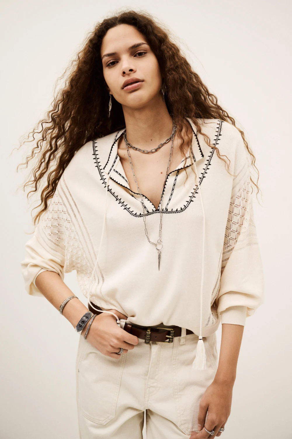 Boutique77 - קרדיגן Bausca – 1H25BAUS_ECRU – 1