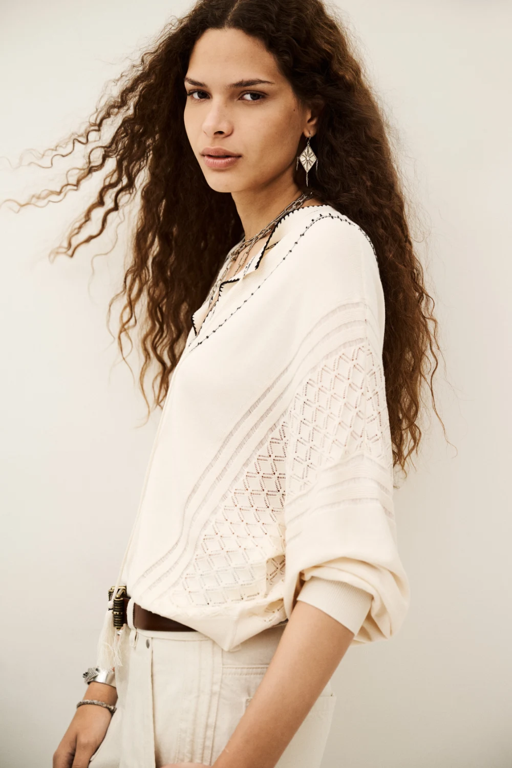 Boutique77 - קרדיגן Bausca – 1H25BAUS_ECRU – 1