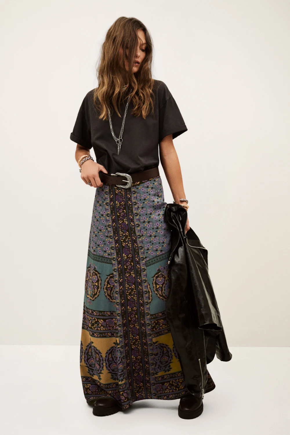 Boutique77 - חצאית Bayro – 1H25BAYR_CHOCOLAT – 1