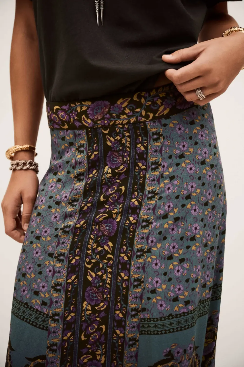 Boutique77 - חצאית Bayro – 1H25BAYR_CHOCOLAT – 4