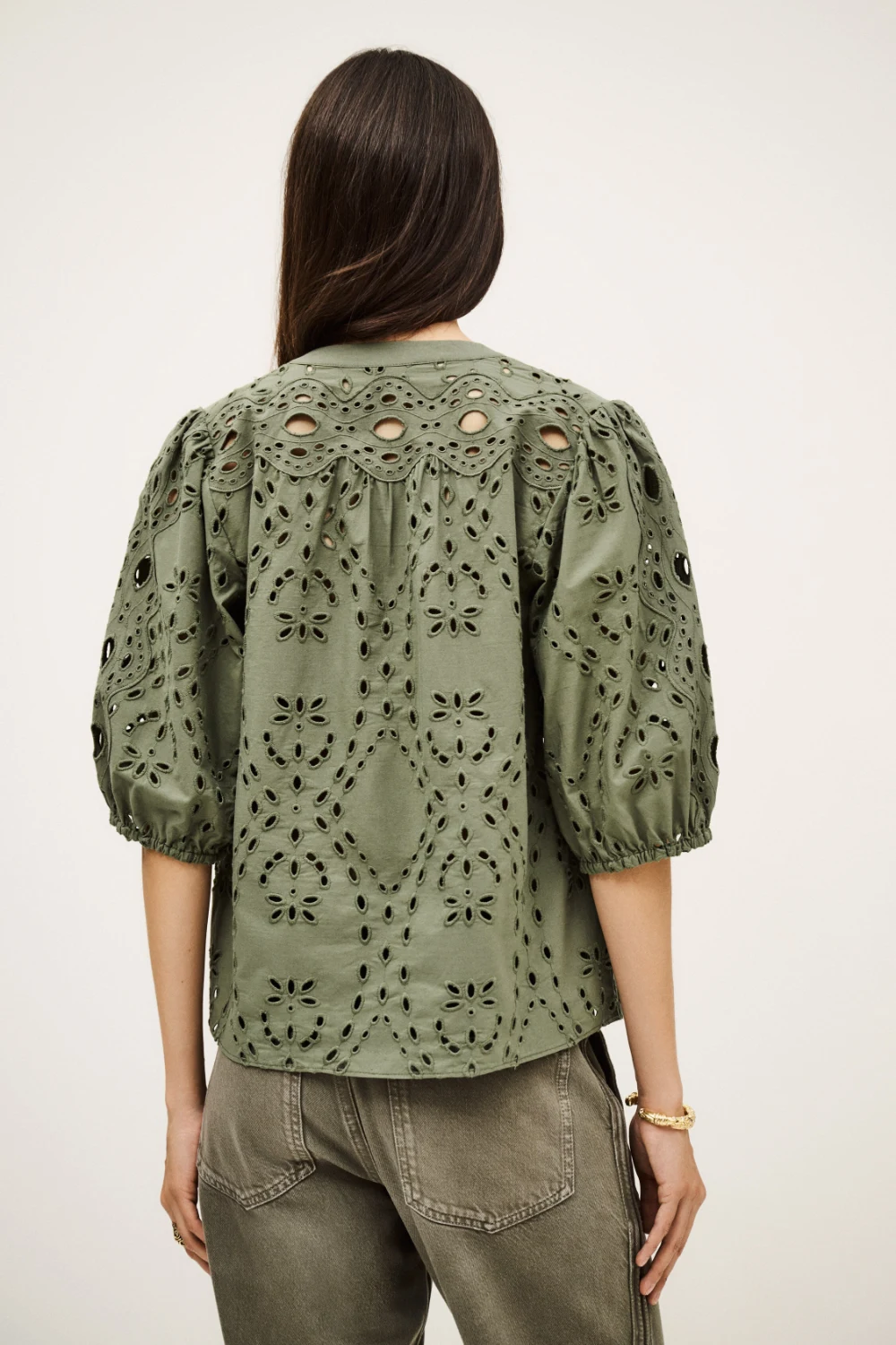 Boutique77 - חולצה Beatrice – 1H25BEAT_KAKI – 4