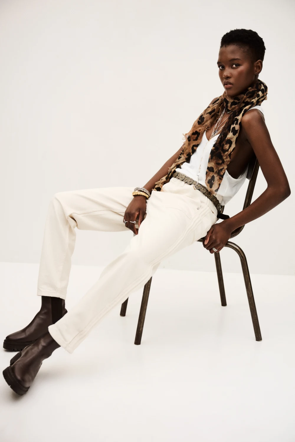 Boutique77 - מכנסיים Cali – 1H25CALI_ECRU – 1