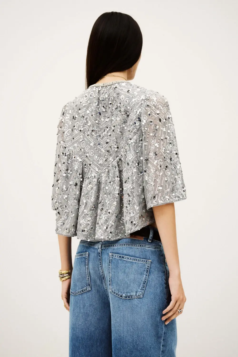 Boutique77 - חולצה Cara – 1H25CARA_SILVER – 4