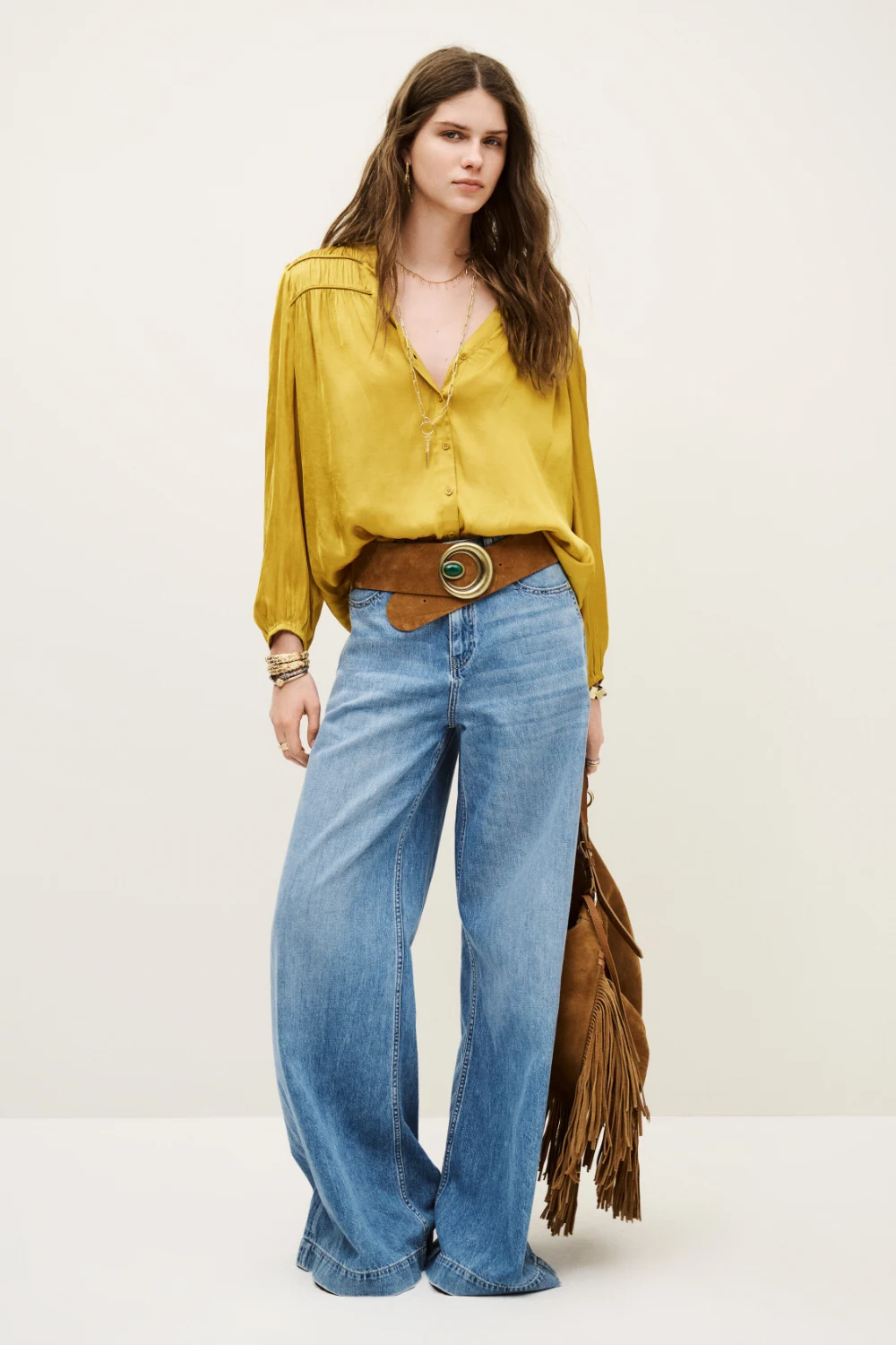 Boutique77 - חולצה Cessia – 1H25CESS_CURRY – 1