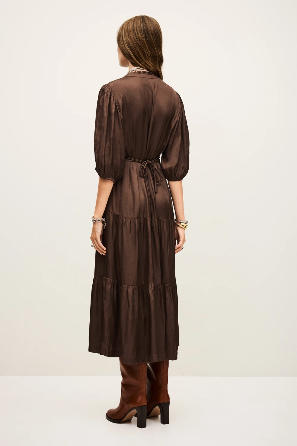 Boutique77 - שמלה Cleli – 1H25CLEL_CHOCOLAT – 3