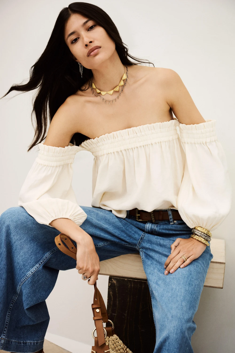 Boutique77 - חולצה Dalila – 1H25DALI_ECRU – 3