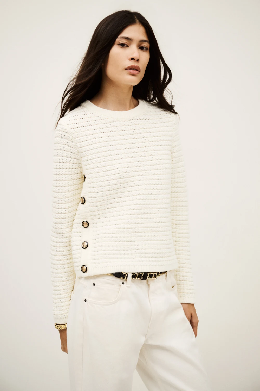 Boutique77 - קרדיגן Gael – 1H25GAEL_ECRU – 3