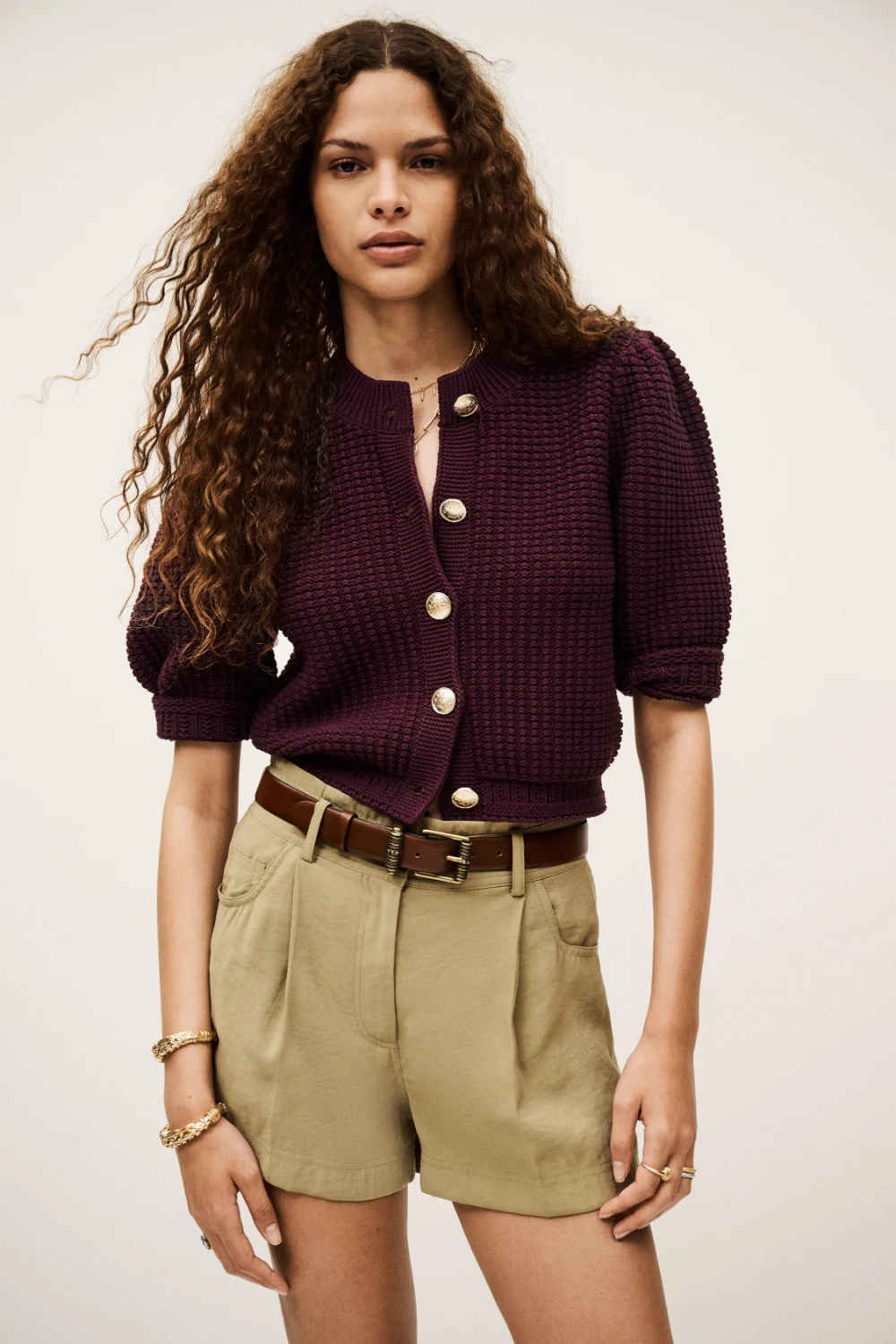 Boutique77 - קרדיגן Garance – 1H25GARA_PRUNE – 4