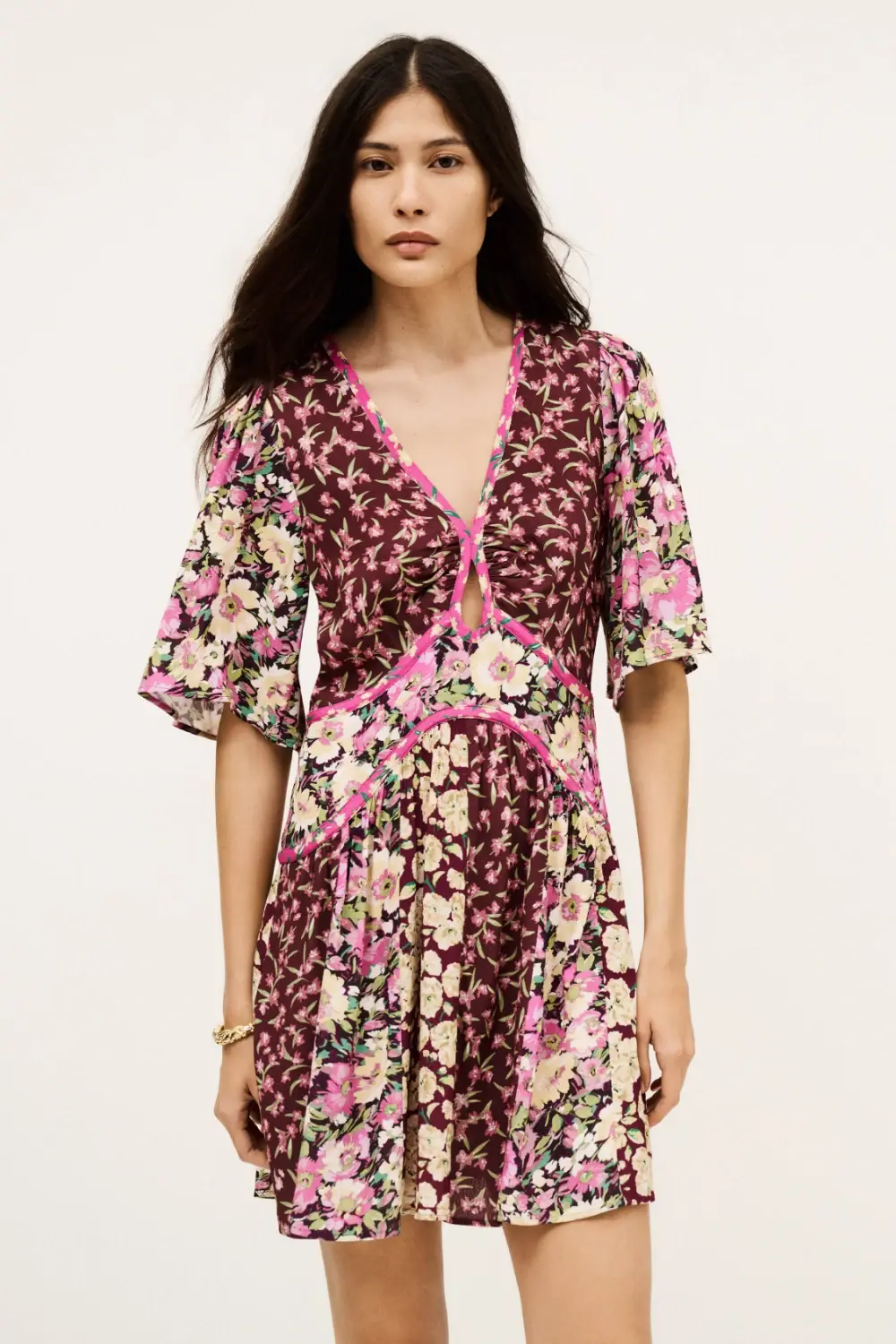 Boutique77 - שמלה Indrea – 1H25INDR_BORDEAUX – 2