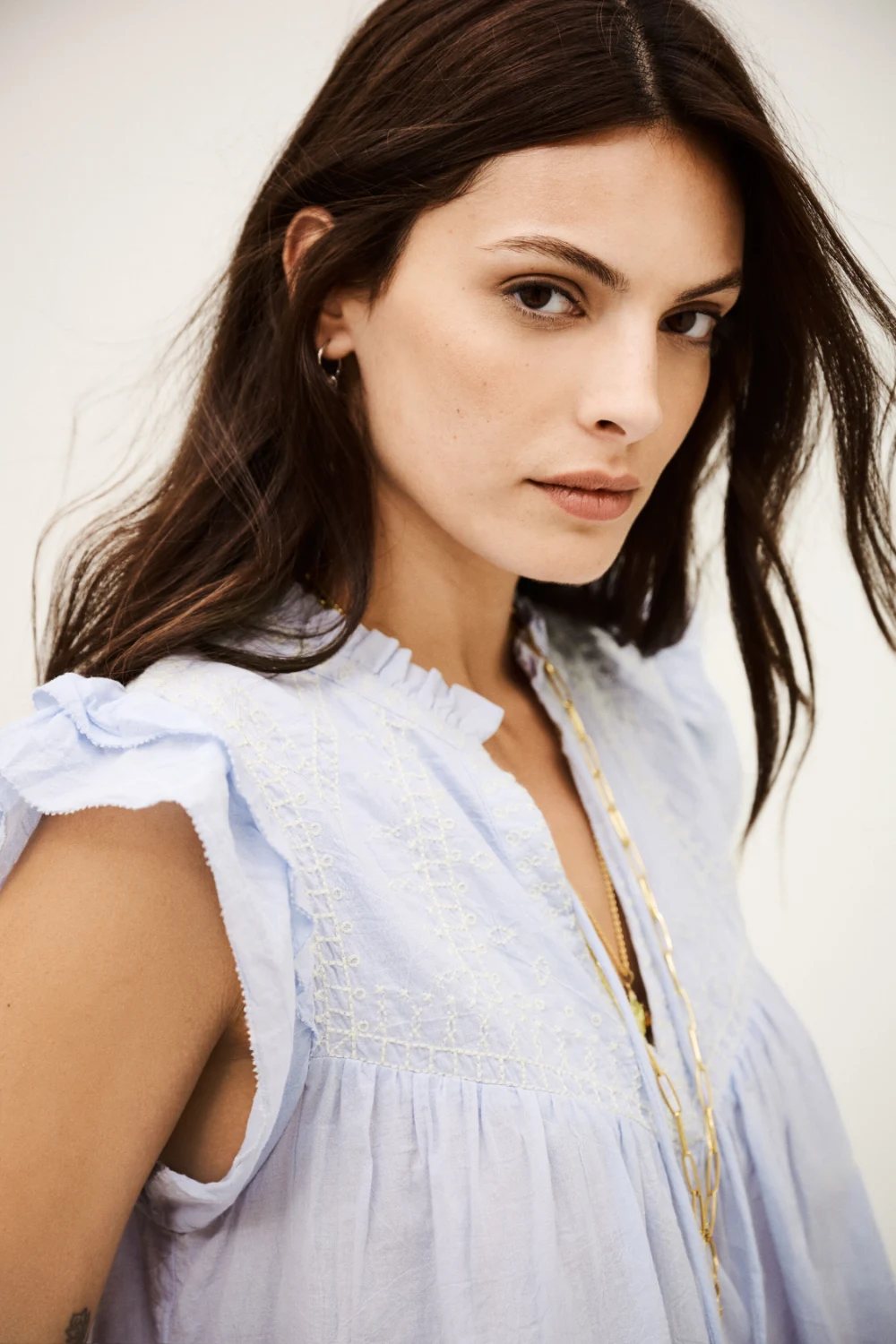 Boutique77 - חולצה Janny – 1H25JANN_BLEUCIEL – 1