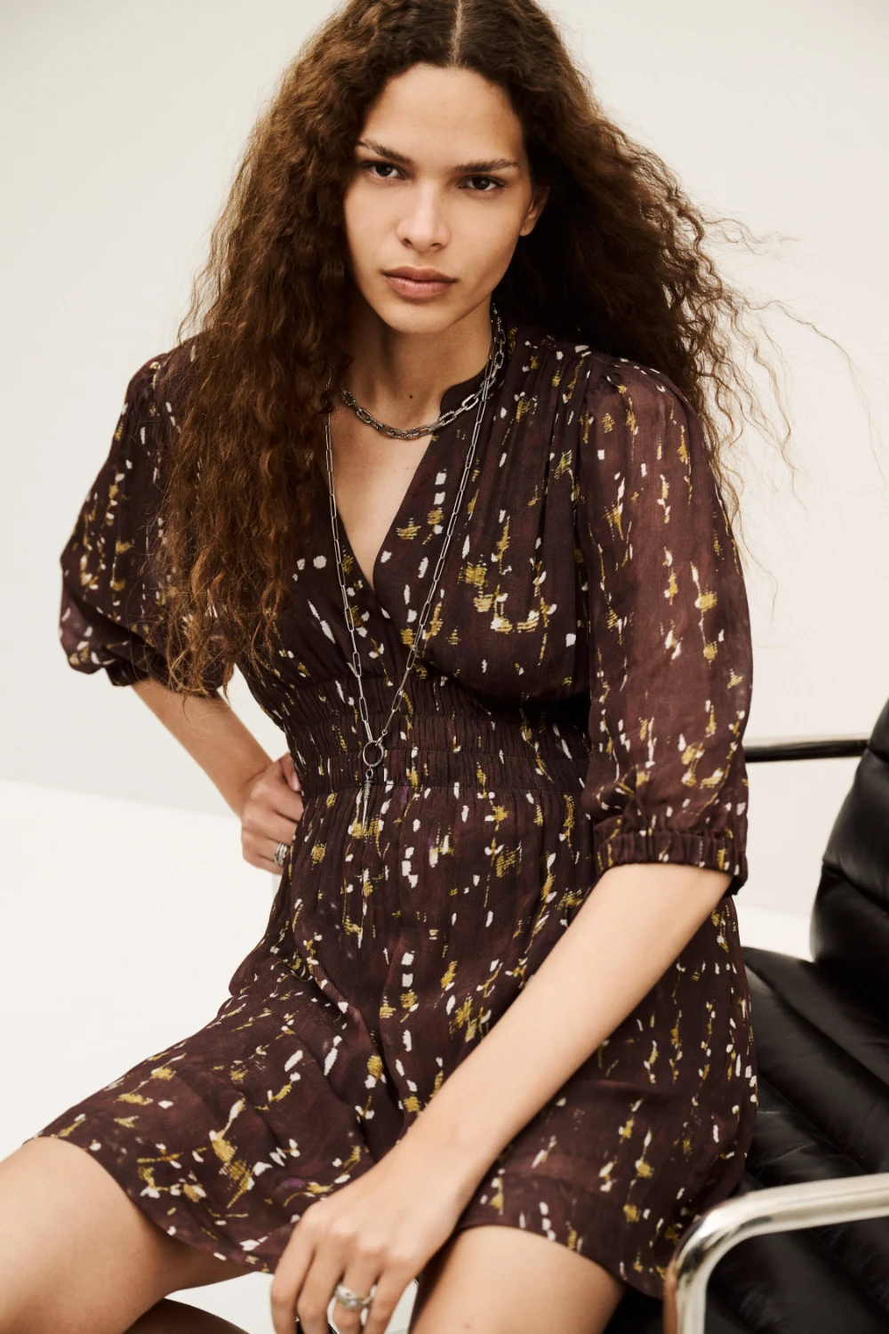 Boutique77 - שמלה Kanissa – 1H25KANI_CHOCOLAT – 1