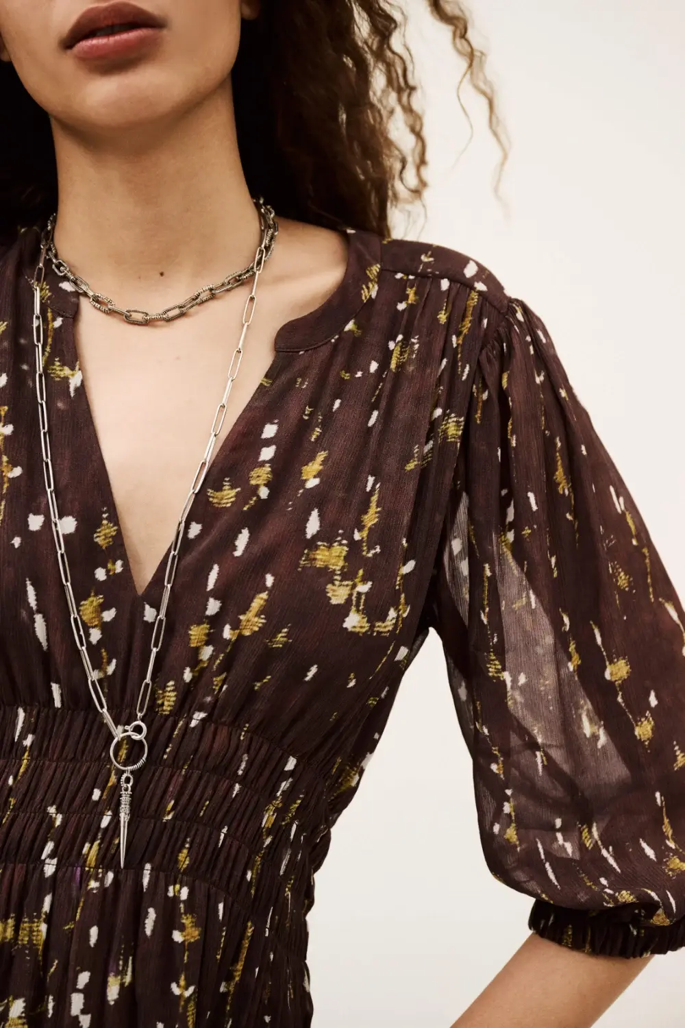 Boutique77 - שמלה Kanissa – 1H25KANI_CHOCOLAT – 2