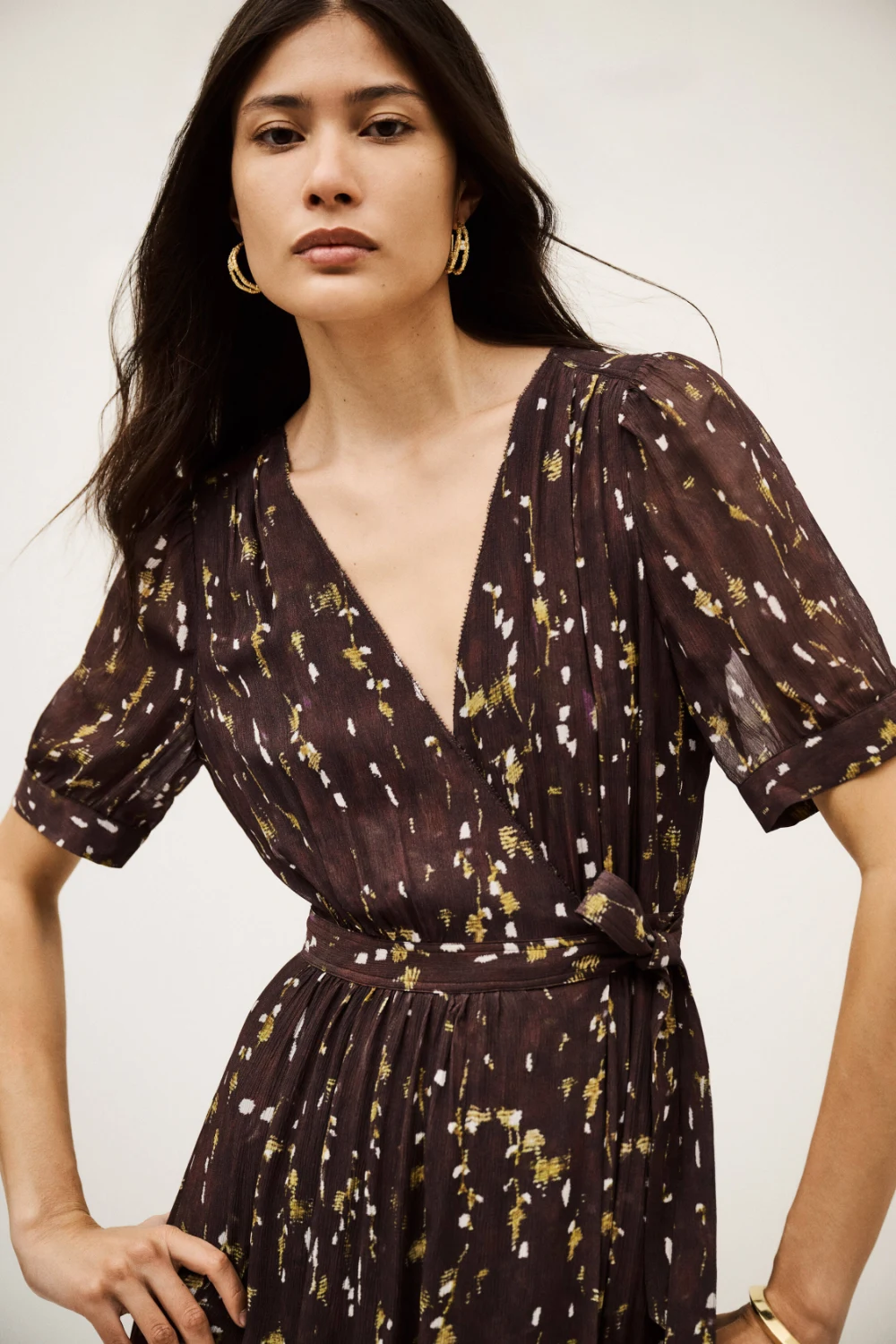 Boutique77 - שמלה Kris – 1H25KRIS_CHOCOLAT – 2