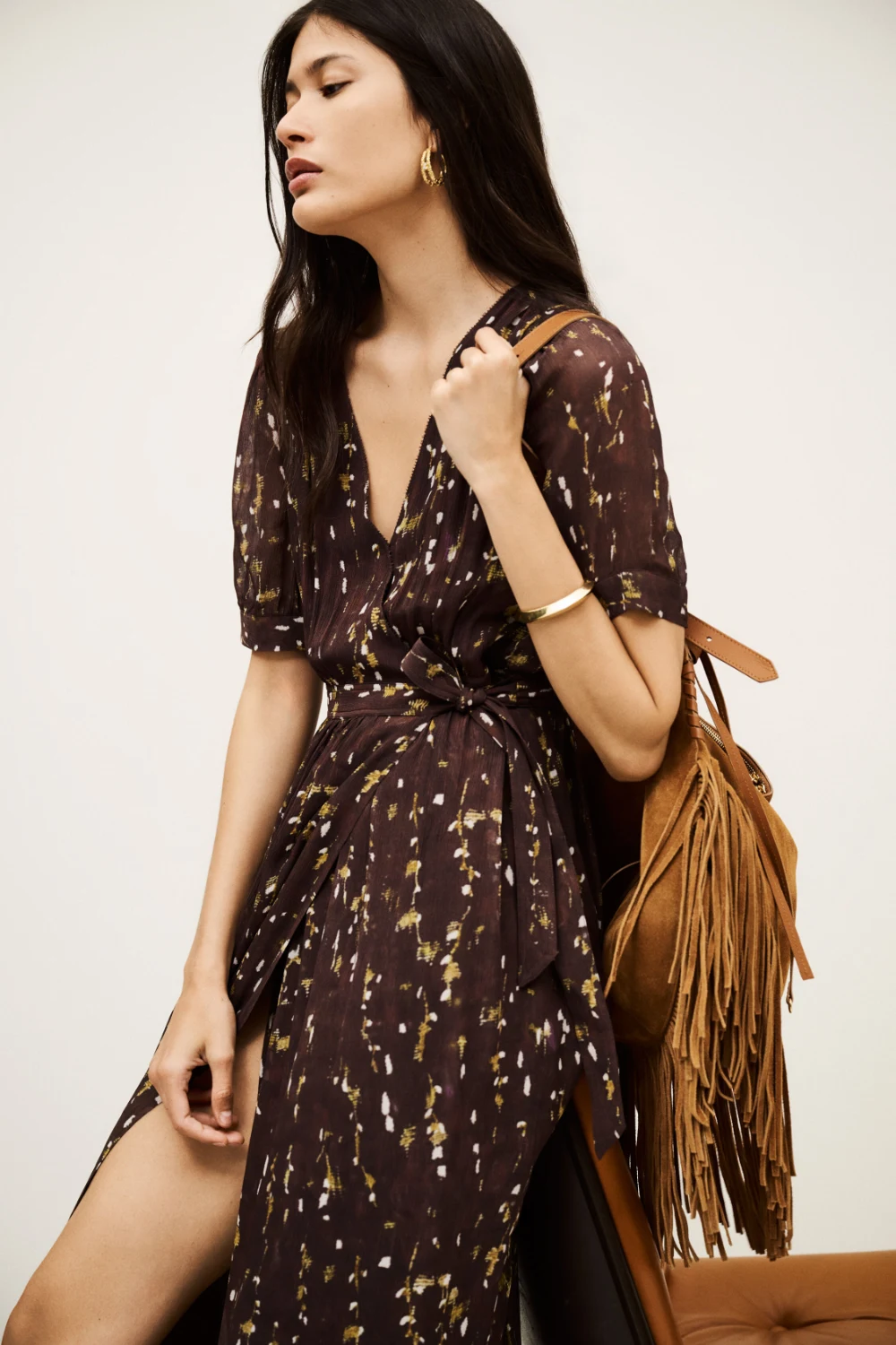 Boutique77 - שמלה Kris – 1H25KRIS_CHOCOLAT – 3