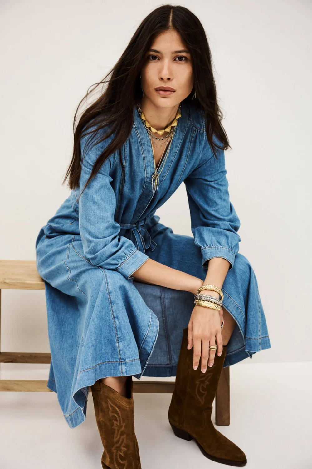 Boutique77 - שמלה Lia – 1H25LIA_LIGHTUSEDBLUE – 2