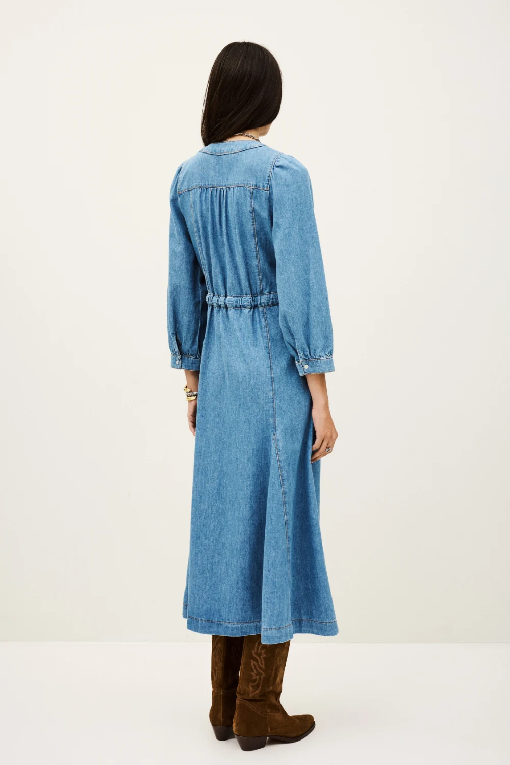 Boutique77 - שמלה Lia – 1H25LIA_LIGHTUSEDBLUE – 3