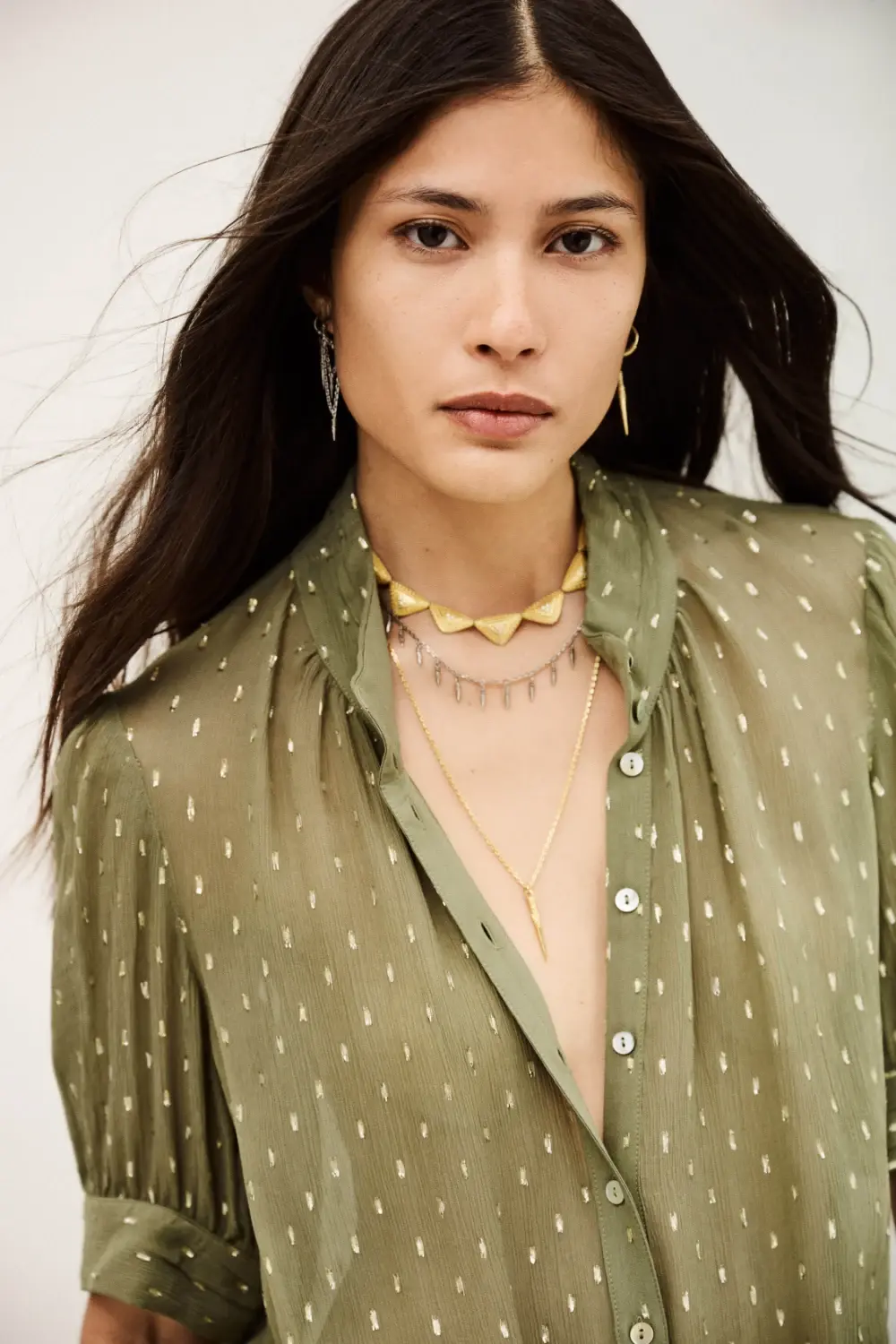 Boutique77 - חולצה Mimi – 1H25MIMI_KAKI – 1