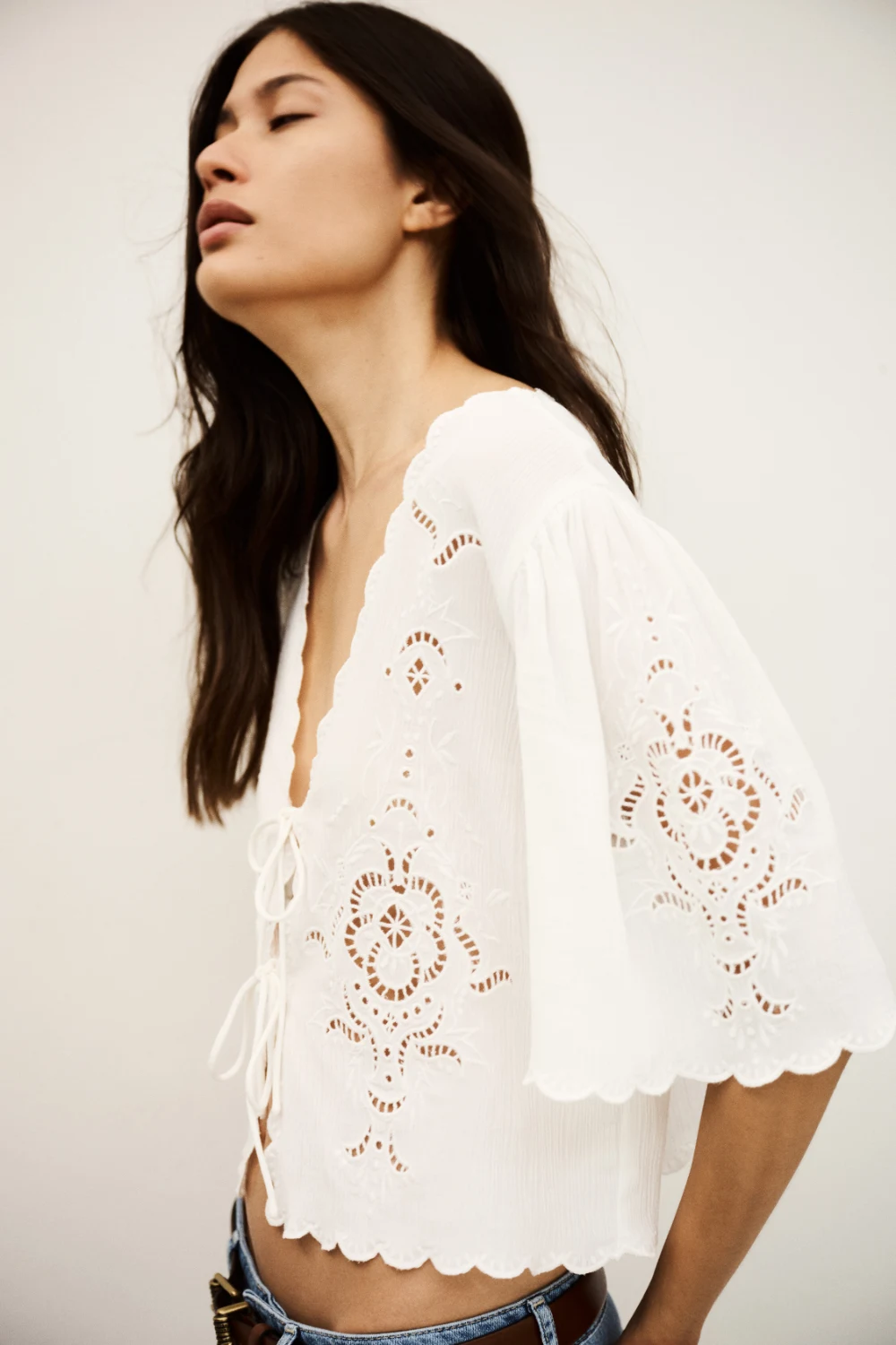 Boutique77 - חולצה Olaya – 1H25OLAY_ECRU – 2