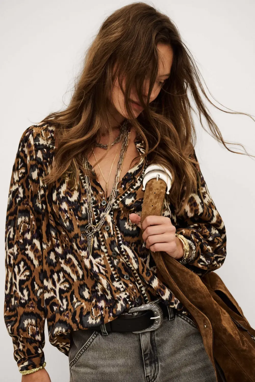 Boutique77 - חולצה Onada – 1H25ONAD_OCRE – 3