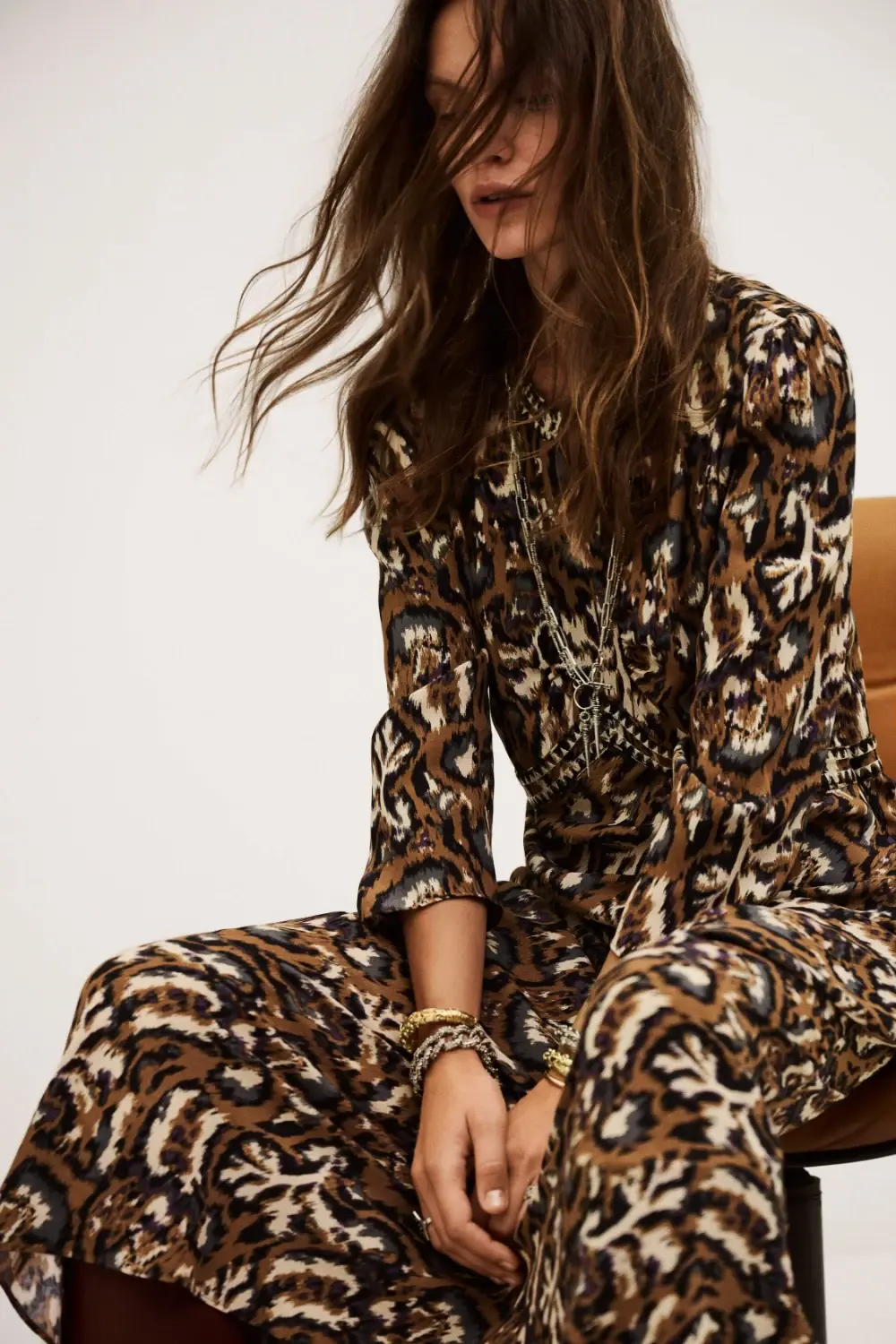 Boutique77 - שמלה Onoa – 1H25ONOA_OCRE – 1