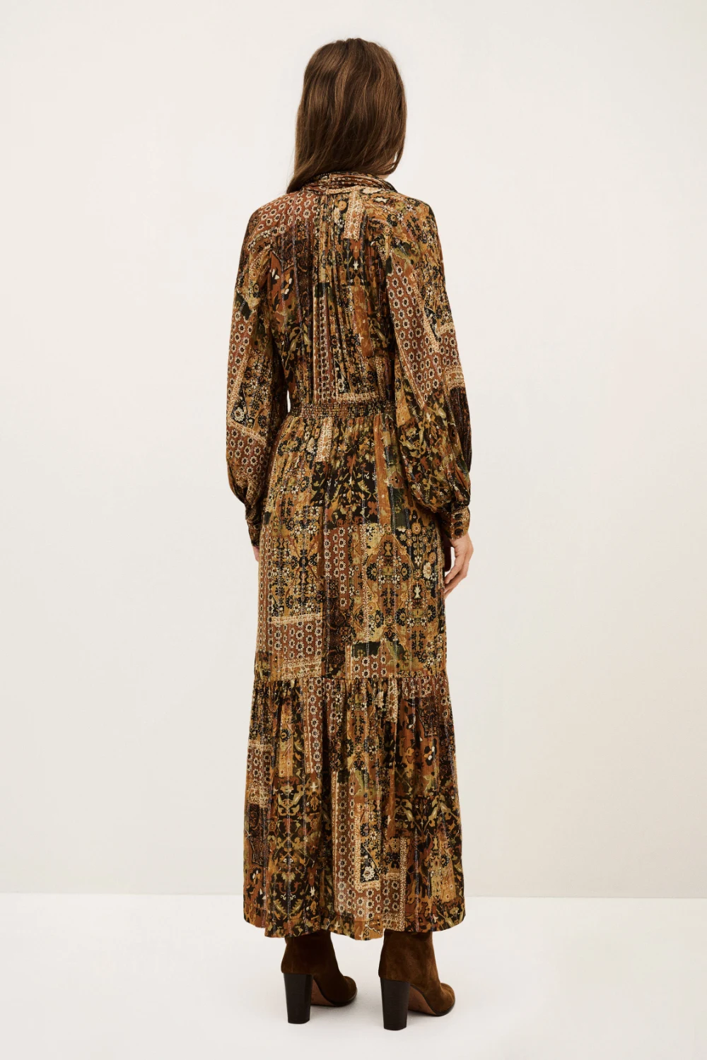 Boutique77 - שמלה Pierta – 1H25PIER_OCRE – 2