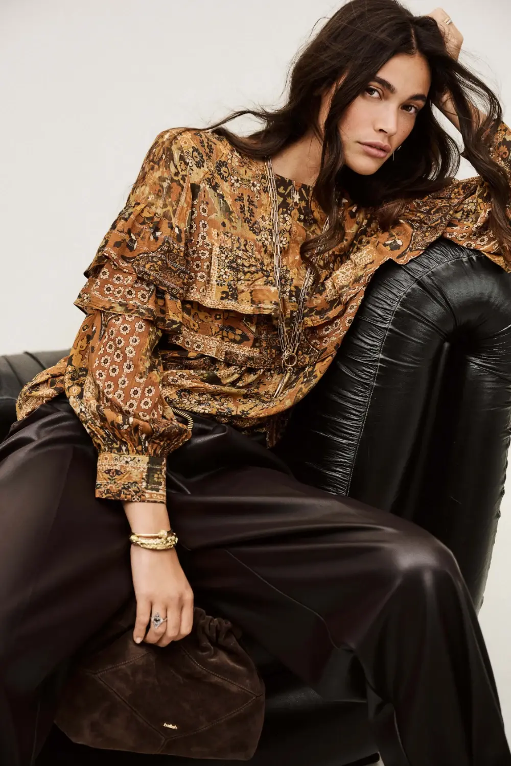 Boutique77 - חולצה Pixie – 1H25PIXI_OCRE – 1